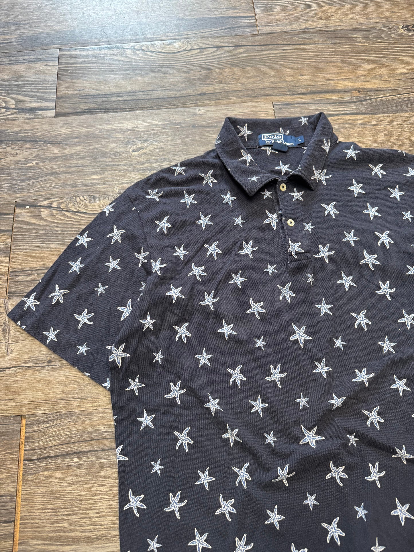 POLO RALPH LAUREN STARFISH AOP SHIRT (L)