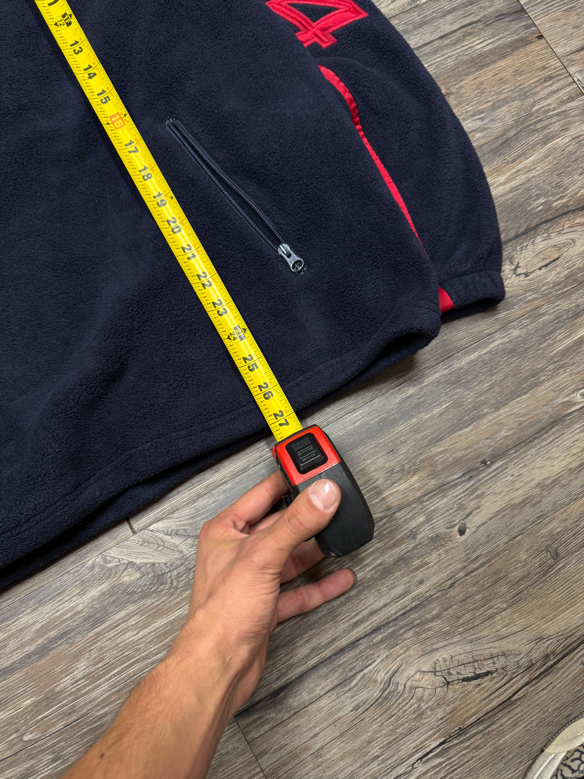 SUPREME QUARTER-ZIP HOODED FLEECE (L)