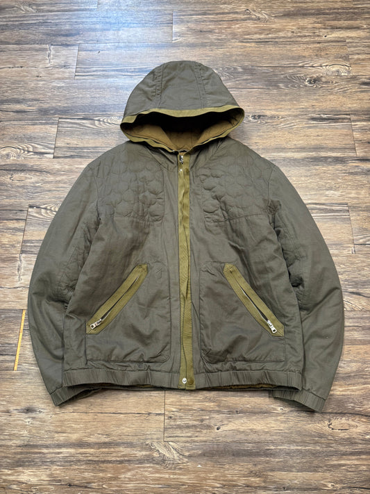 2000’s ARMANI EXCHANGE QUILTED ZIP UP BOMBER JACKET (XL)