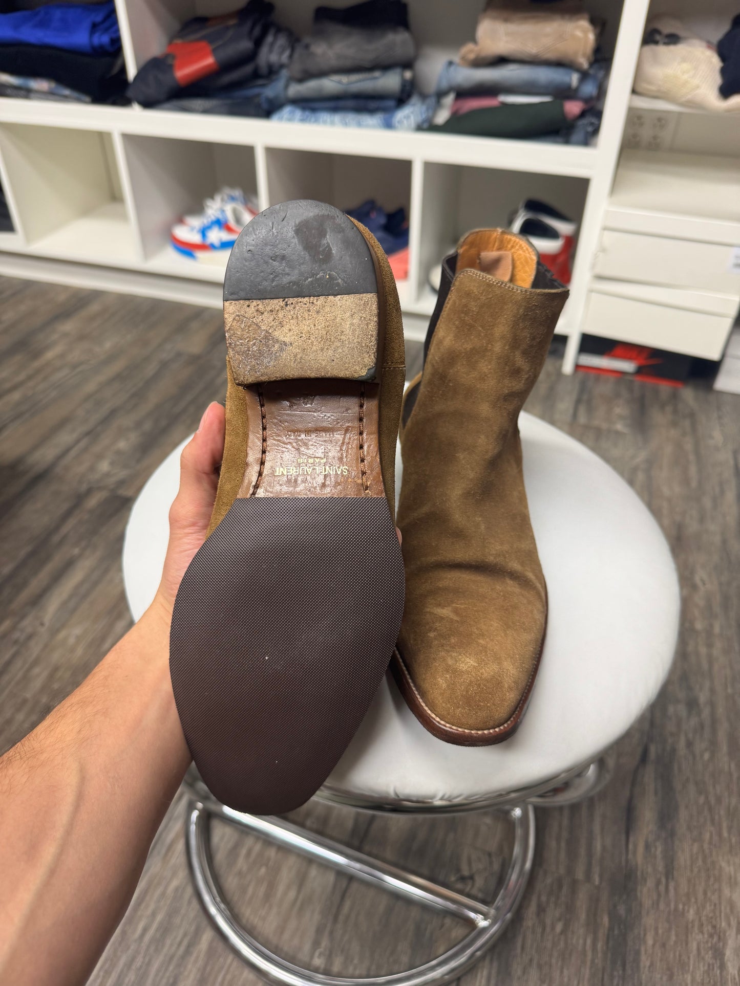 SAINT LAURENT WYATT CHELSEA BOOT (9)