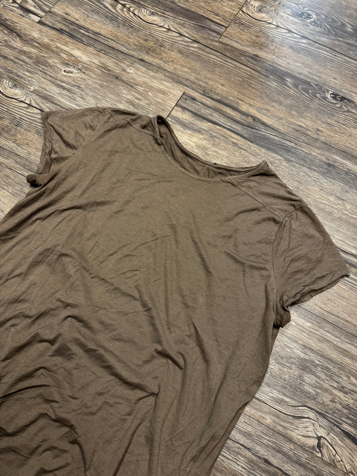 RICK OWENS SLIMFIT SINGLE LAYER T-SHIRT (S)