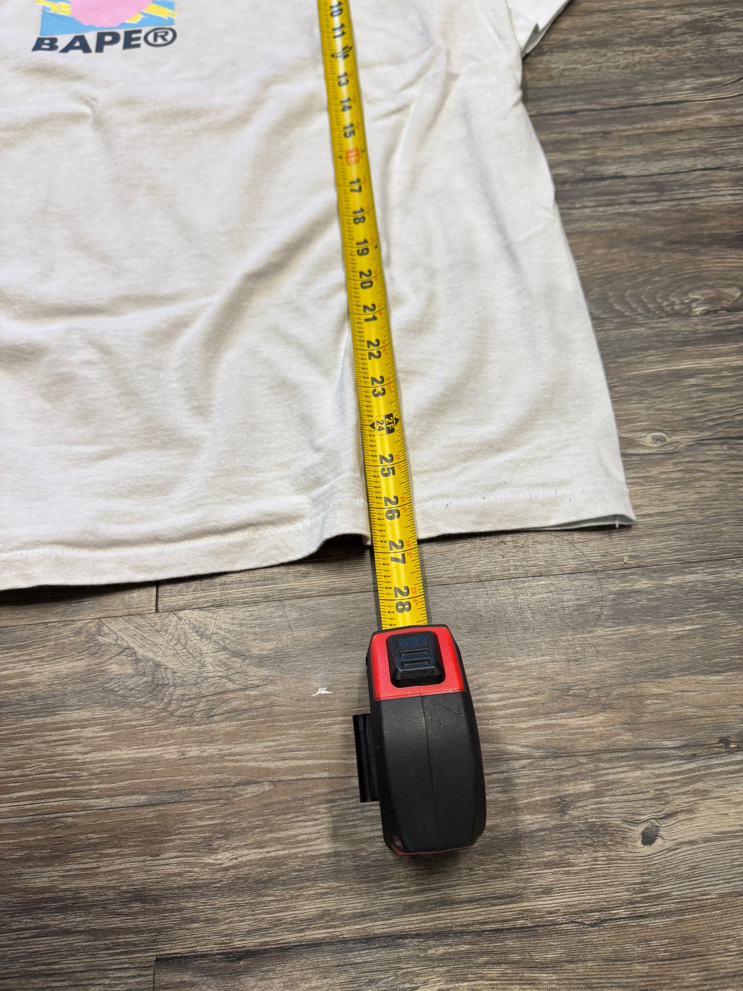 BAPE MULTI-COLOR PRINT T-SHIRT (XL)