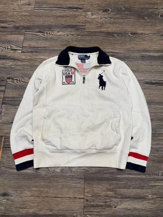 POLO RALPH LAUREN USA BIG PONY QUARTER ZIP (S)