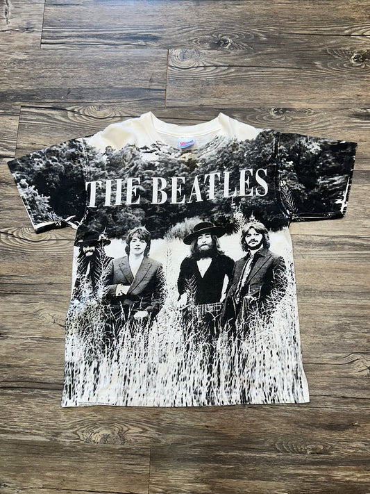 BEATLES FULL PRINT GRAPHIC T-SHIRT (LARGE)