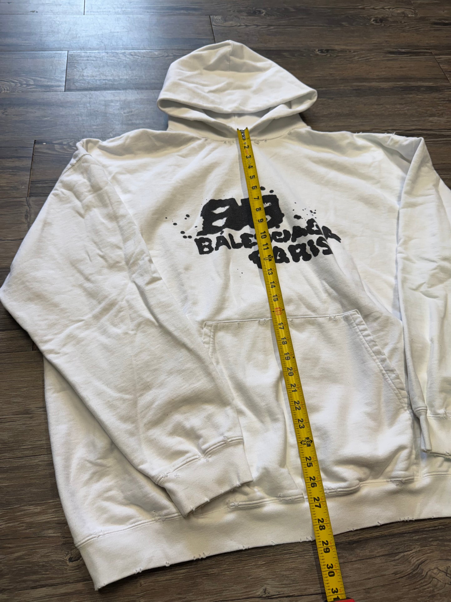 BALENCIAGA GRAFFITI HAND DRAWN HOODIE (M)