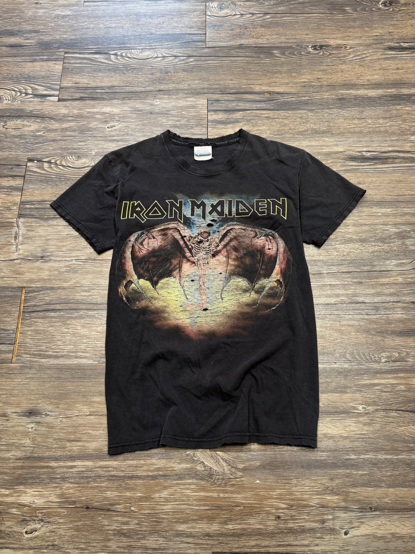 IRON MAIDEN VINTAGE DISTRESSED TOUR T-SHIRT (S)