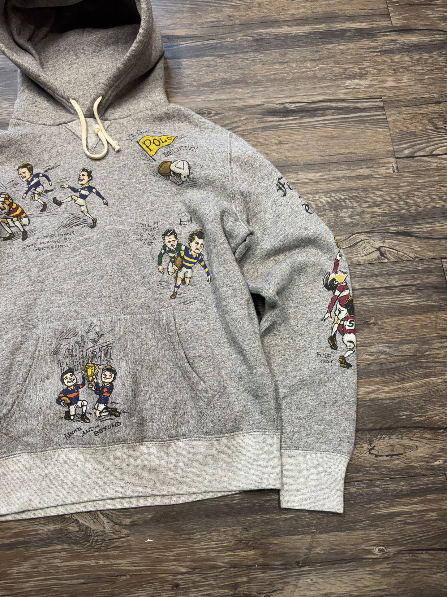 POLO RALPH LAUREN SENIOR CORD HOODIE (L)
