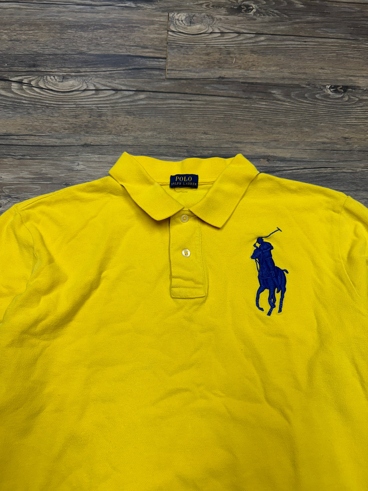 POLO RALPH LAUREN
BIG PONY YELLOW LS POLO (M)