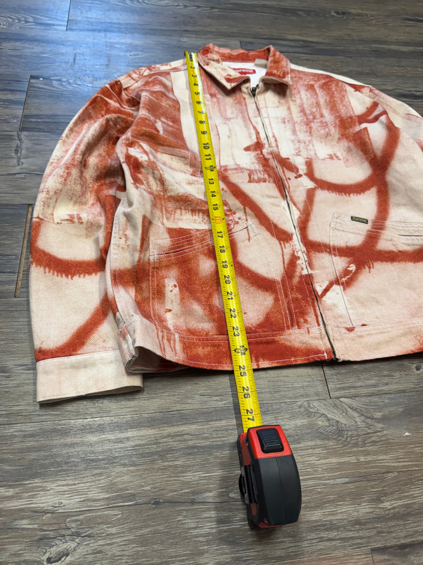 SUPREME X CHRISTOPHER WOOL DENIM WORK JACKET (S)