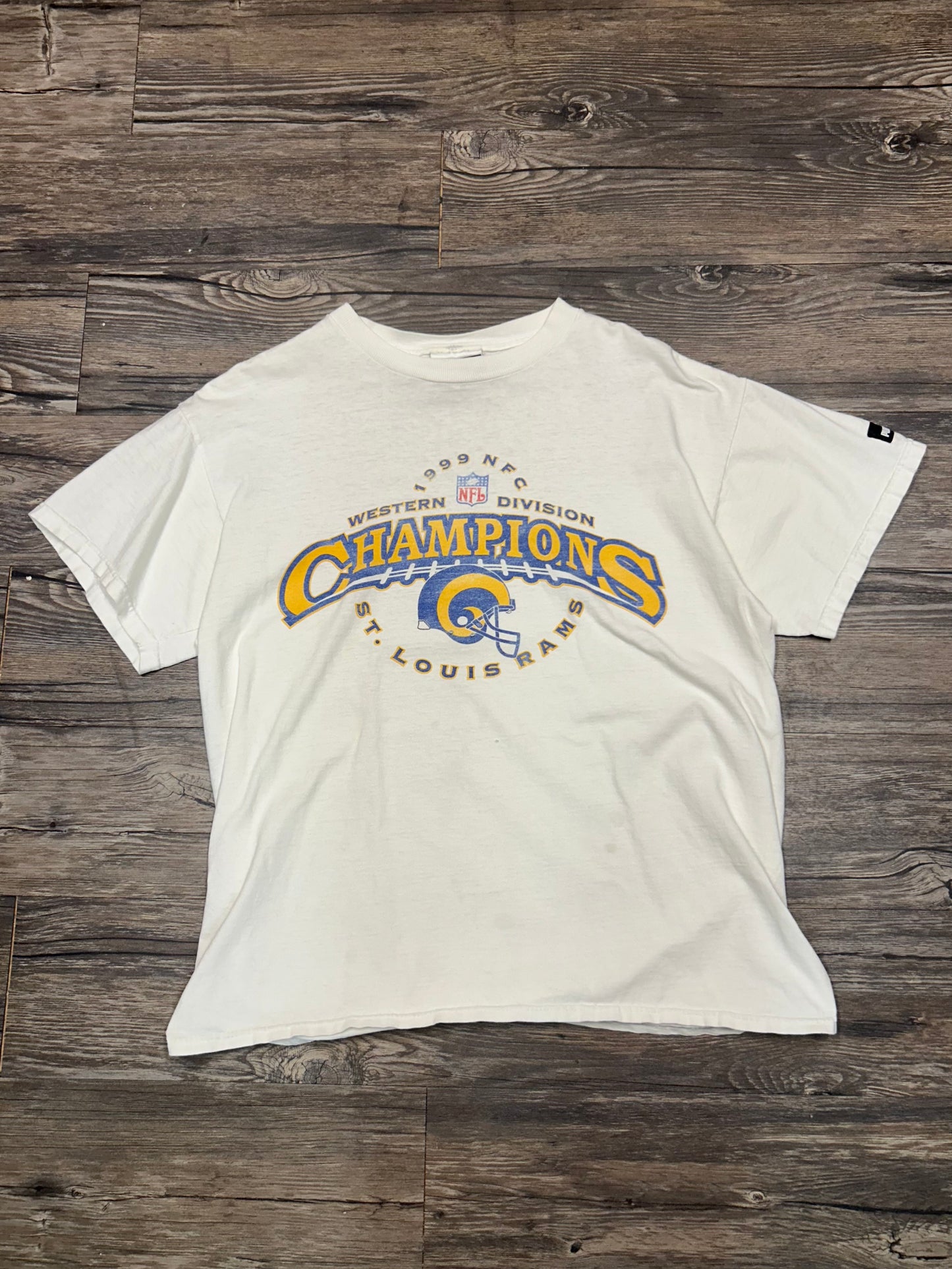 99’ RAMS NFL WESTERN CHAMPIONS T-SHIRT (MEDIUM)