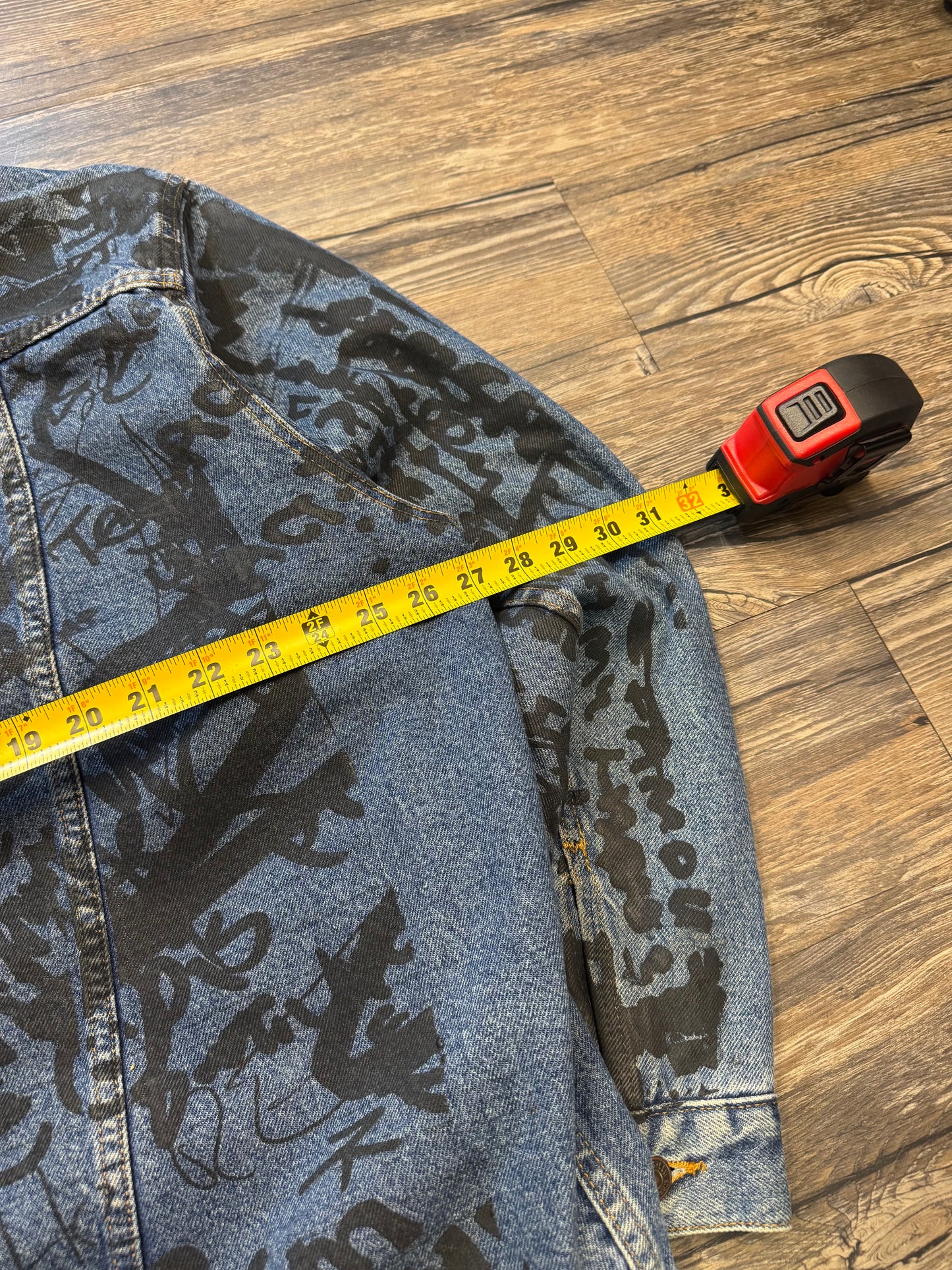 KANYE WEST X LEVI'S VINTAGE NOTEBOOK PLAID LINED DENIM JACKET (XL)