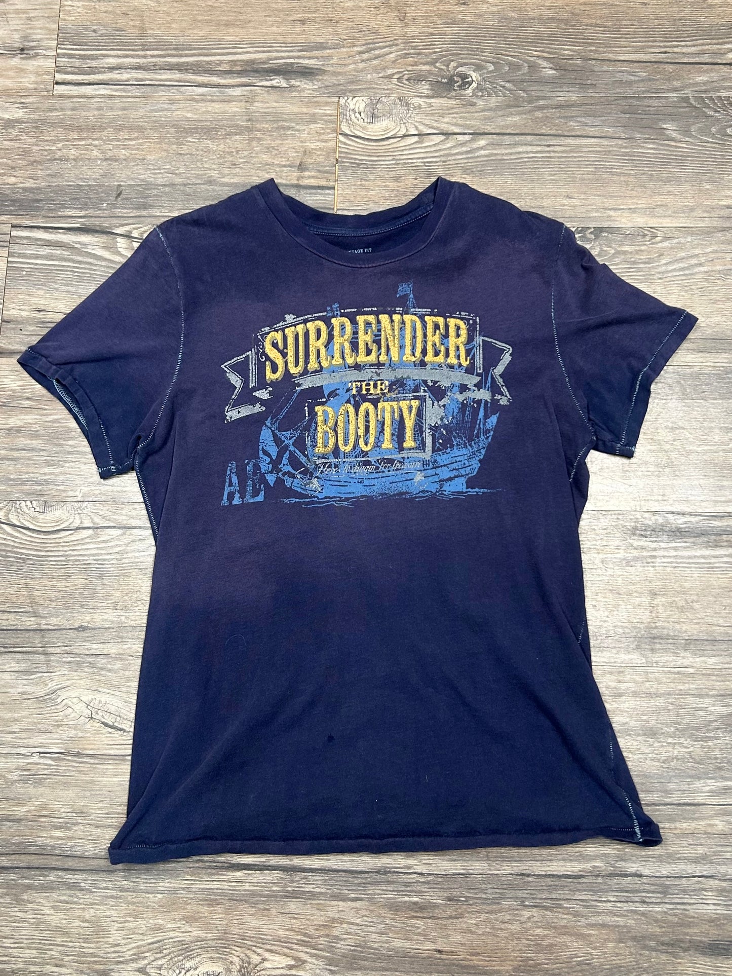 FUNNY SURRENDER THE BOOTY T-SHIRT (MEDIUM)