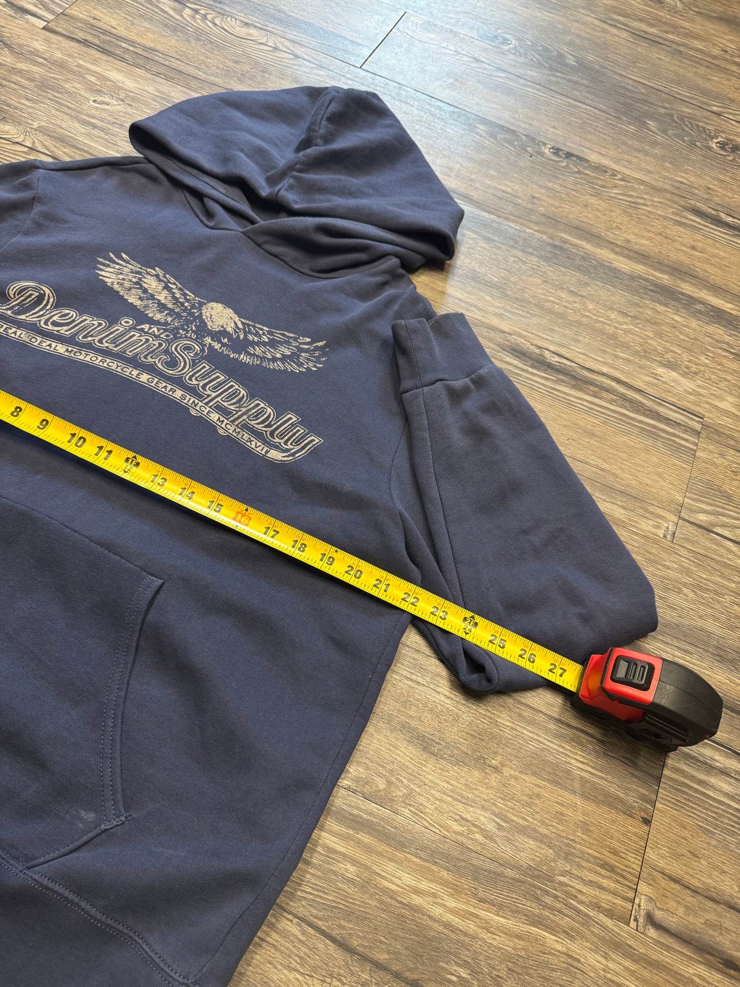 POLO RALPH LAUREN DENIM & SUPPLY AMERICAN GRAPHIC HOODIE (M)