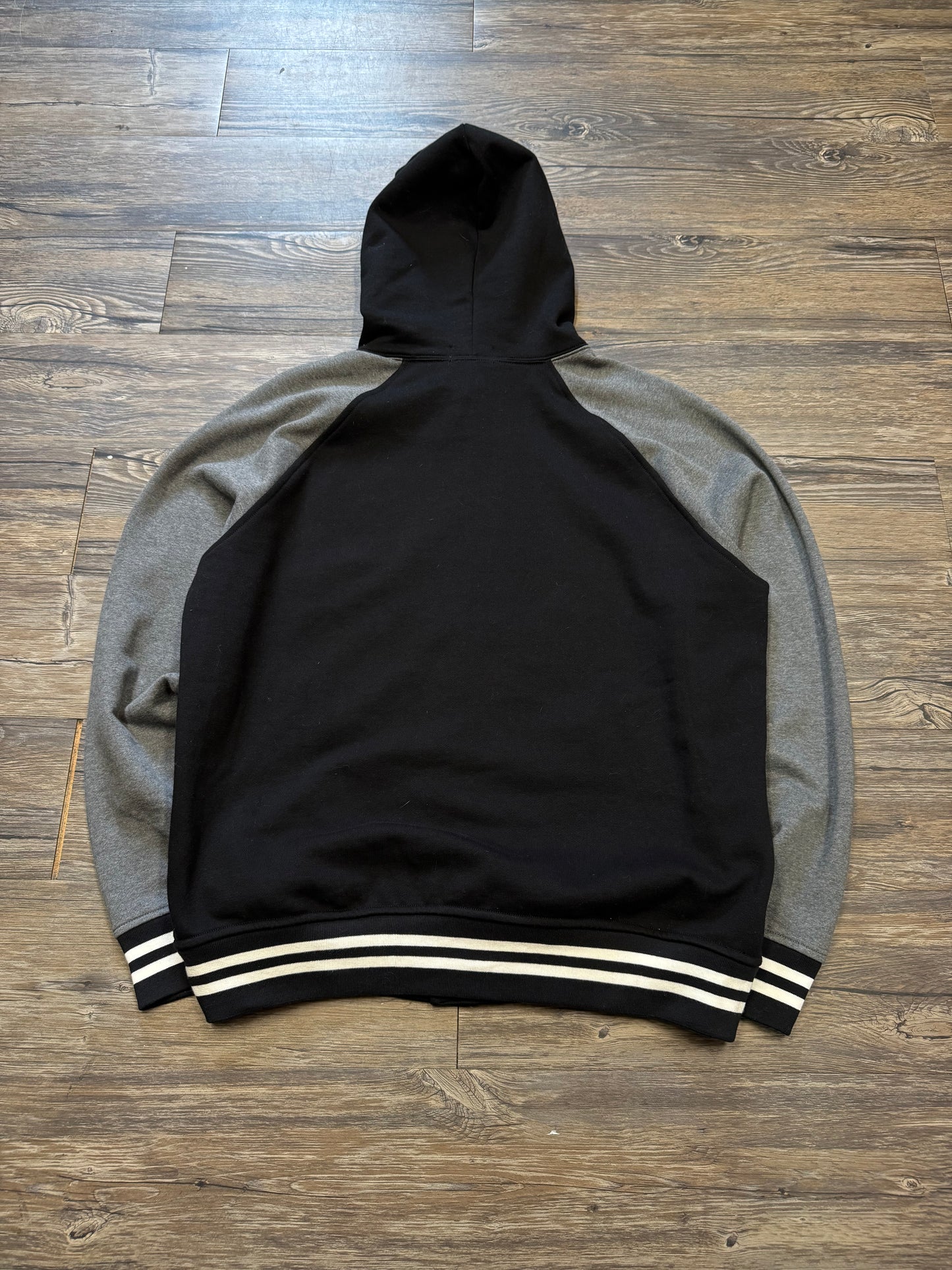 POLO RALPH LAUREN TWO-TONE VARSITY HOODIE (L)