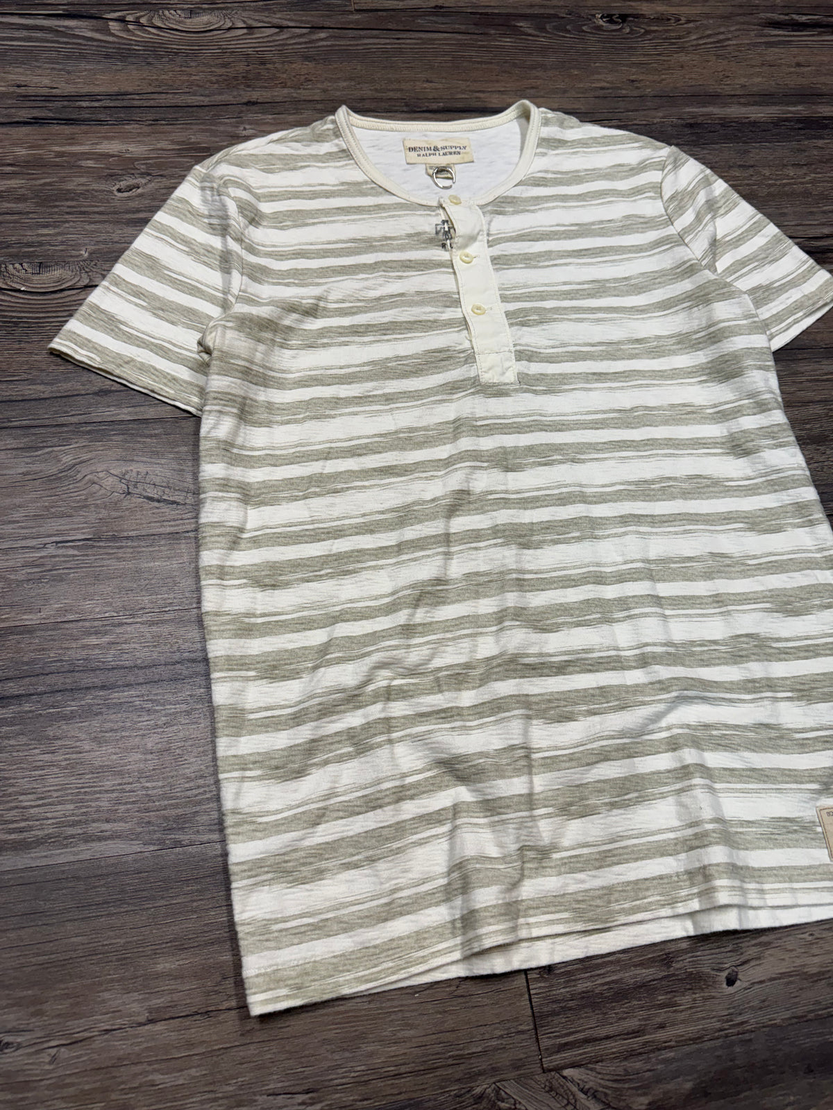 POLO RALPH LAUREN DENIM & SUPPLY STRIPED SLUB HENLEY (M)