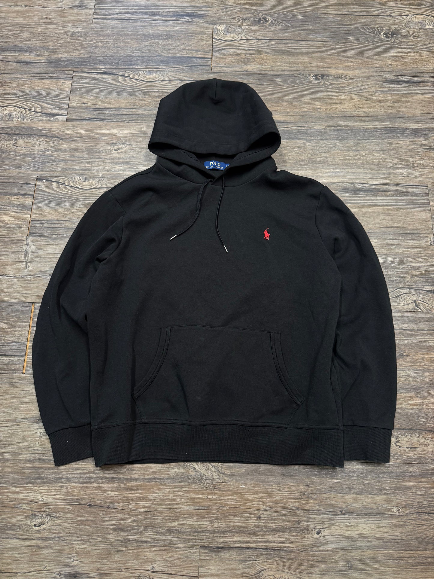 POLO RALPH LAUREN BLACK HOODIE (L)
