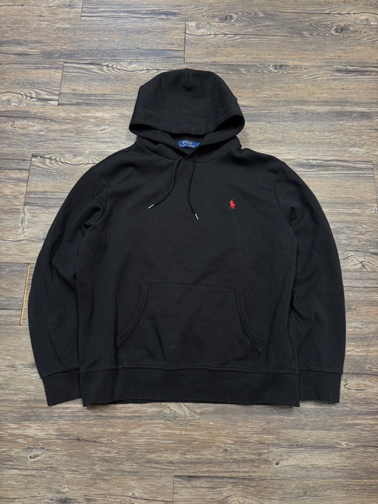 POLO RALPH LAUREN BLACK HOODIE (L)
