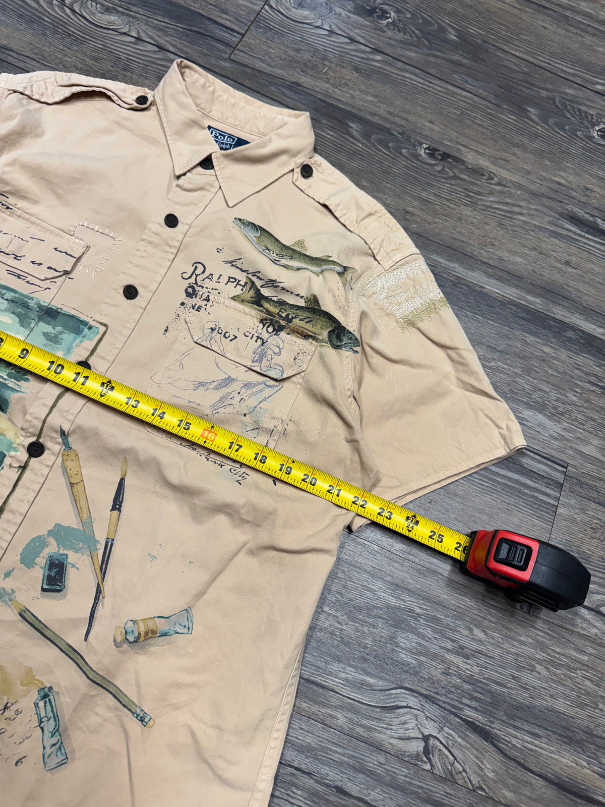 POLO RALPH LAUREN FISHING CAMP OUTDOOR WORK SHIRT (L)