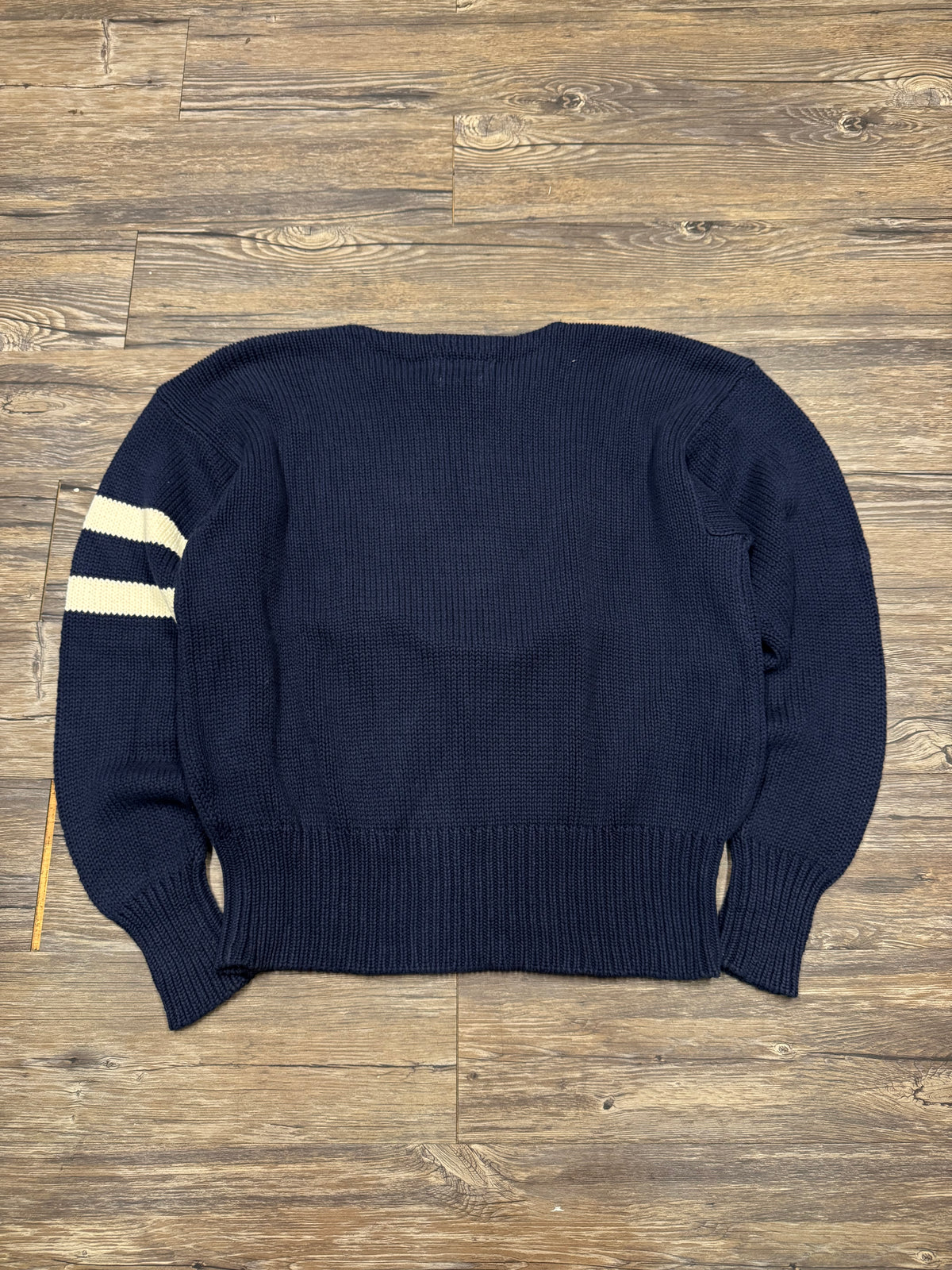 POLO RALPH LAUREN 1990 VARSITY LETTER KNIT SWEATER (L)