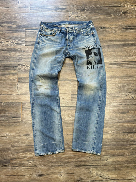 HYSTERIC GLAMOUR SMOKING KILLS JEANS (32)