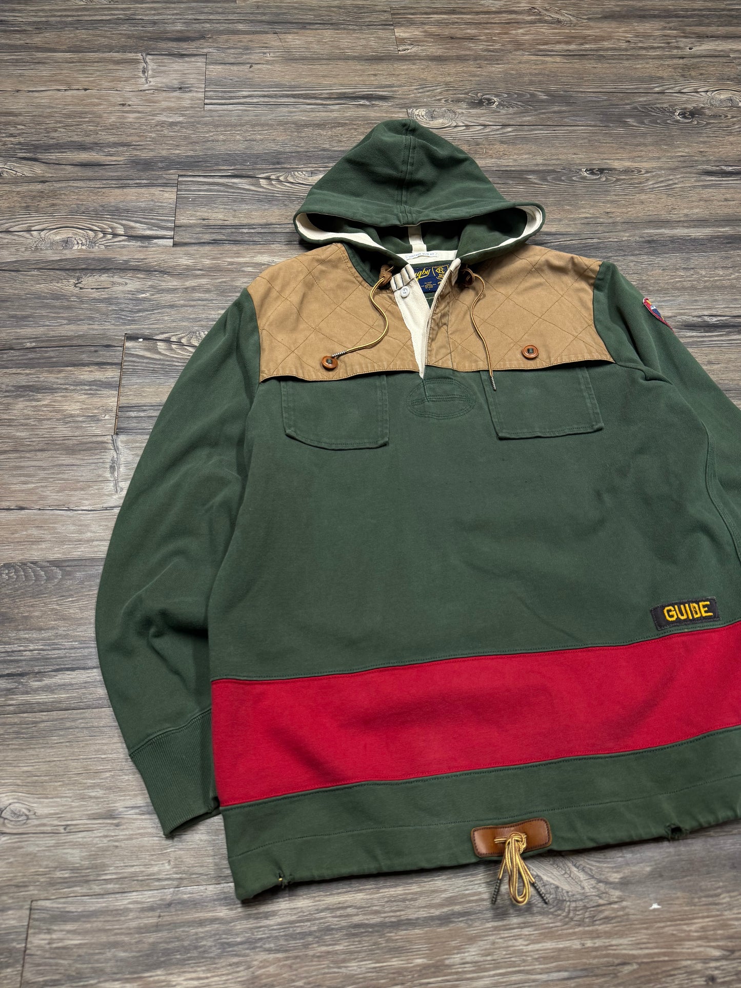 POLO RALPH LAUREN RUGBY HOODIE (L)