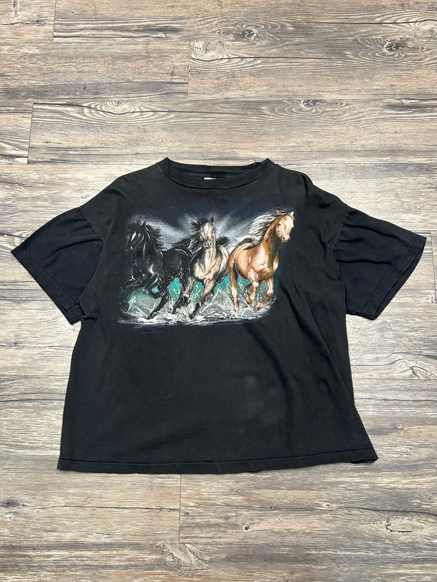 90’S HORSE GRAPHIC T-SHIRT (XL)