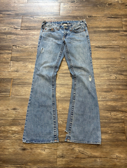 TRUE RELIGION WMNS EMBROIDERED FLARE JEANS (27)