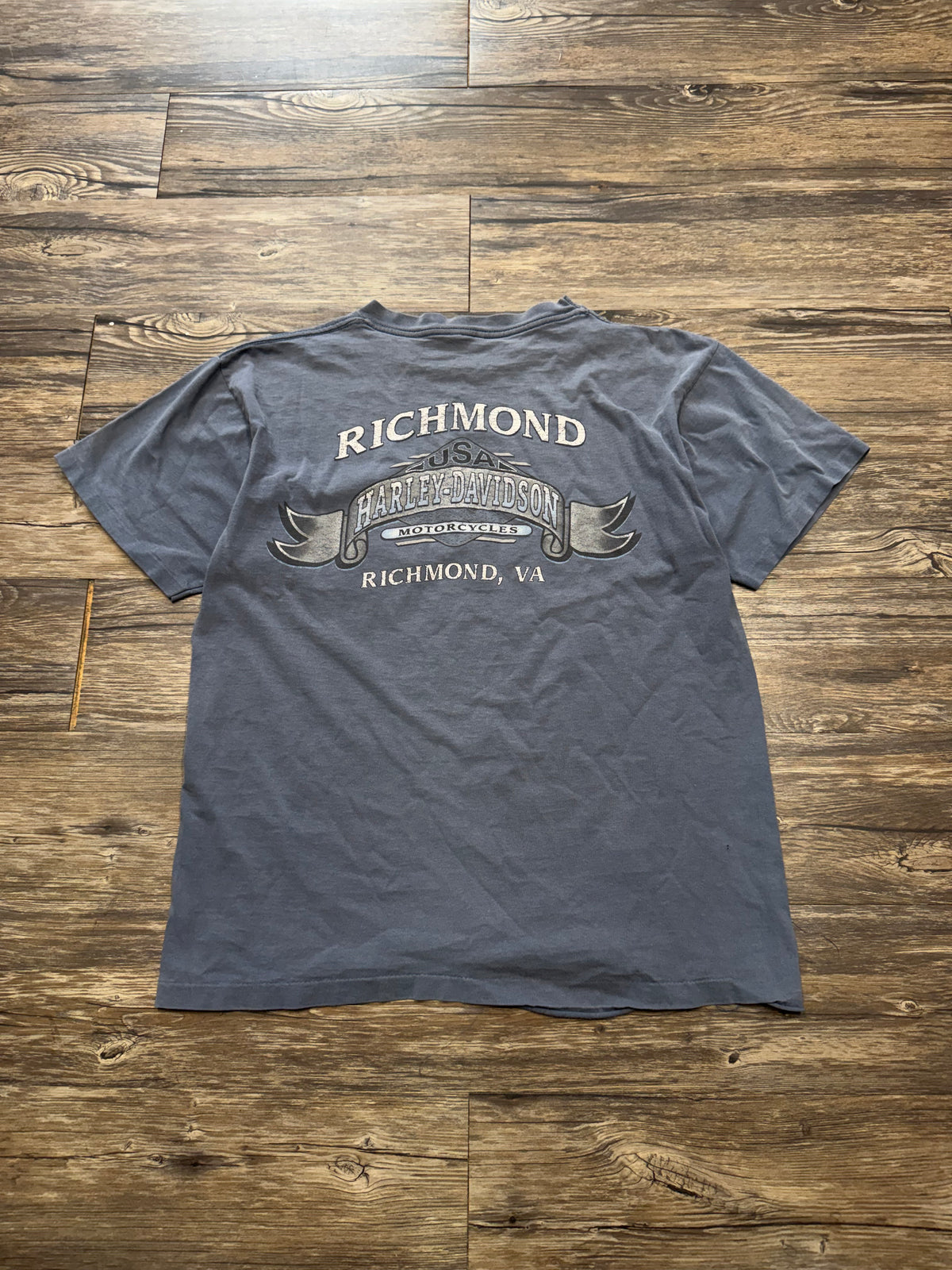 HARLEY DAVIDSON VINTAGE FADED POCKET T-SHIRT (M)