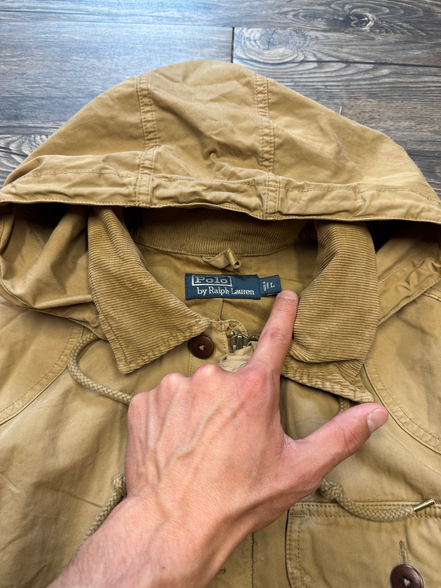 POLO RALPH LAUREN FIELD COAT HUNTING JACKET (L)