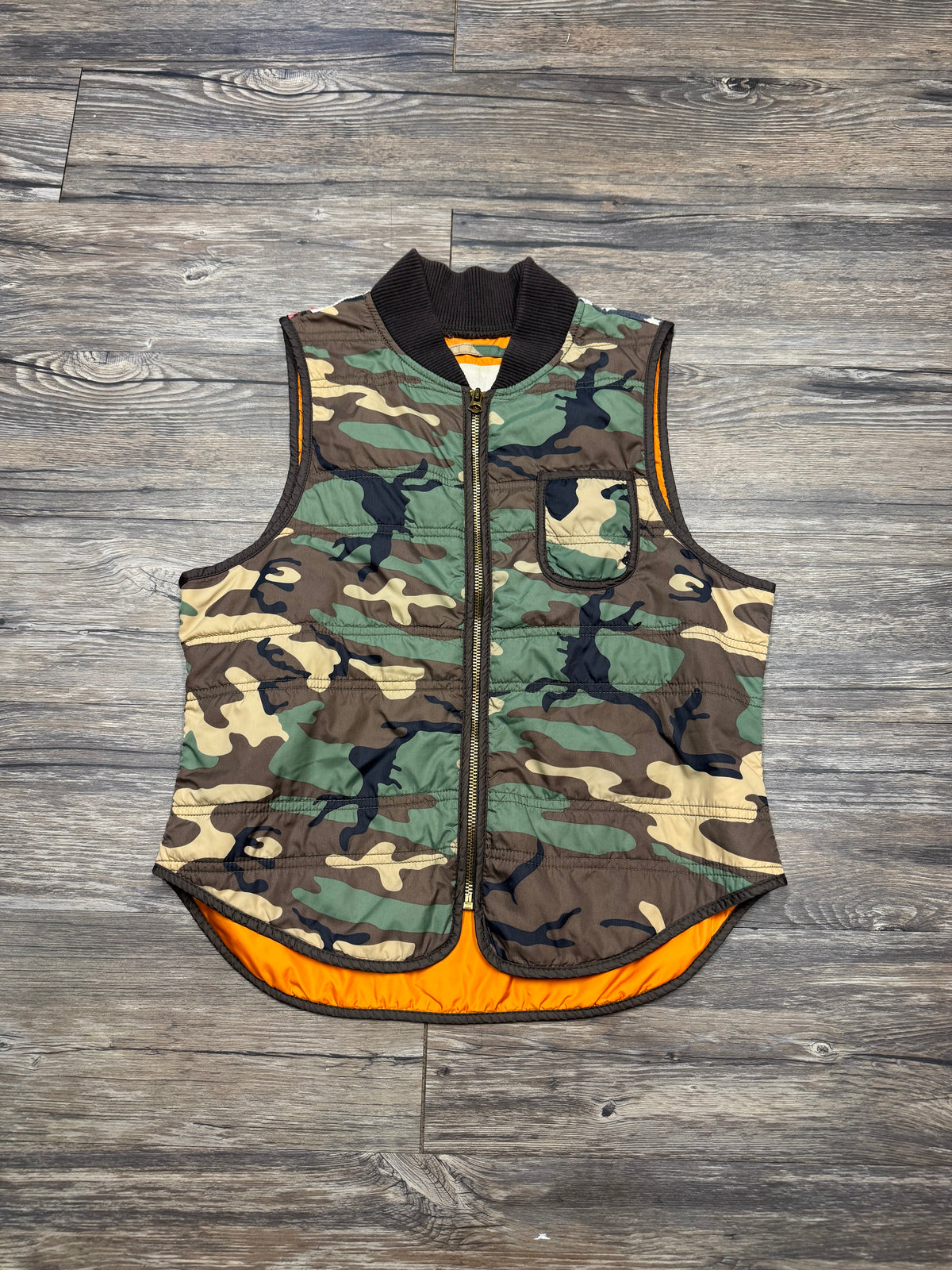 POLO RALPH LAUREN DENIM & SUPPLY DISTRESSED AMERICAN FLAG WMNS VEST (M)