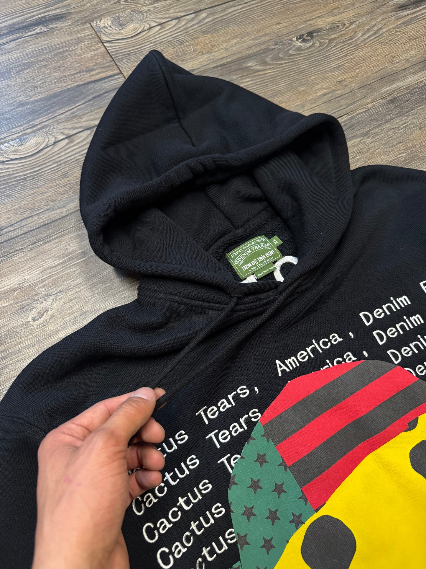 DENIM TEARS X CPFM SMILEY HOODED SWEATSHIRT (XL)