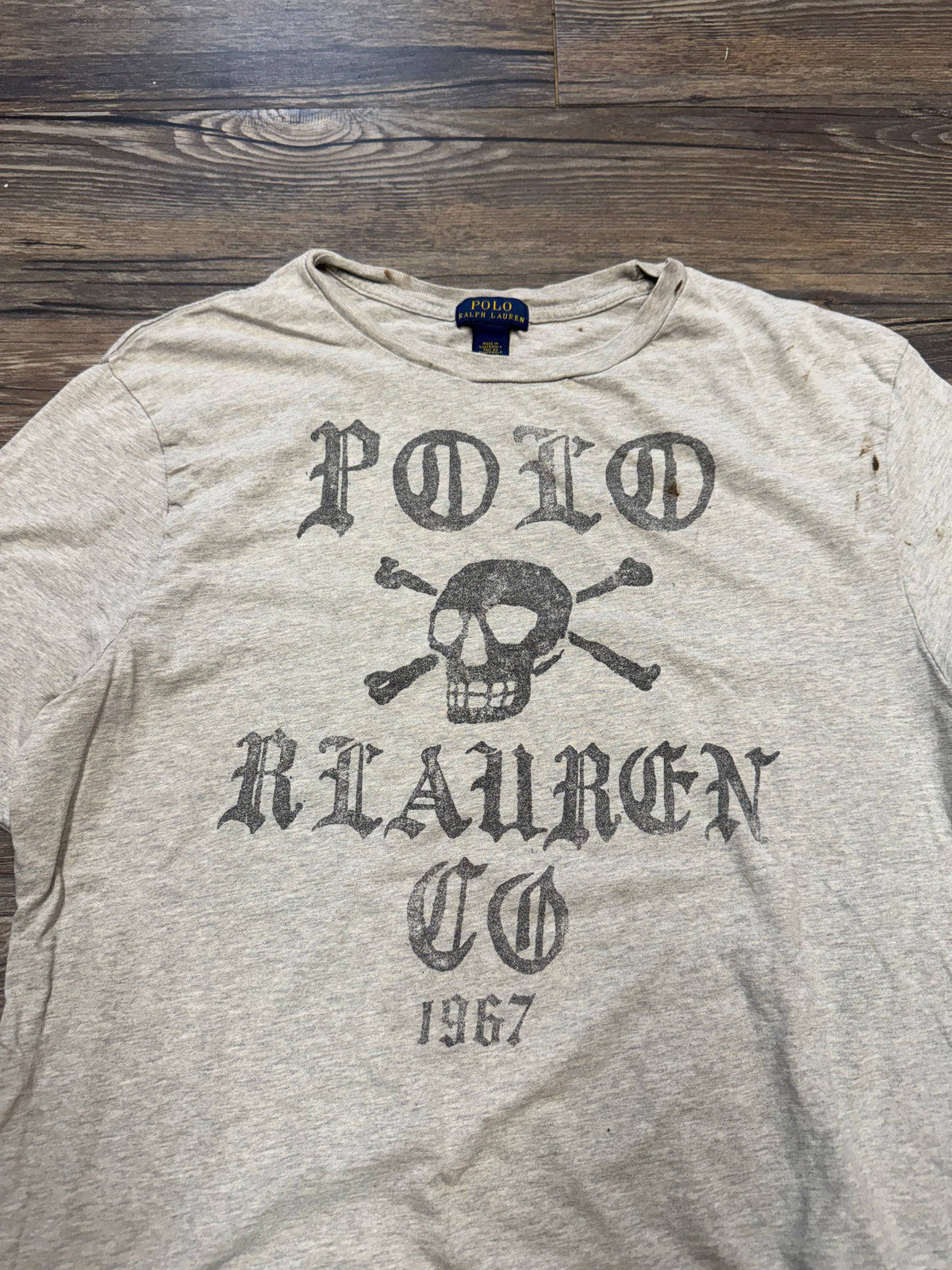 POLO RALPH LAUREN
GOTHIC SKULL LOGO SS TEE (M)