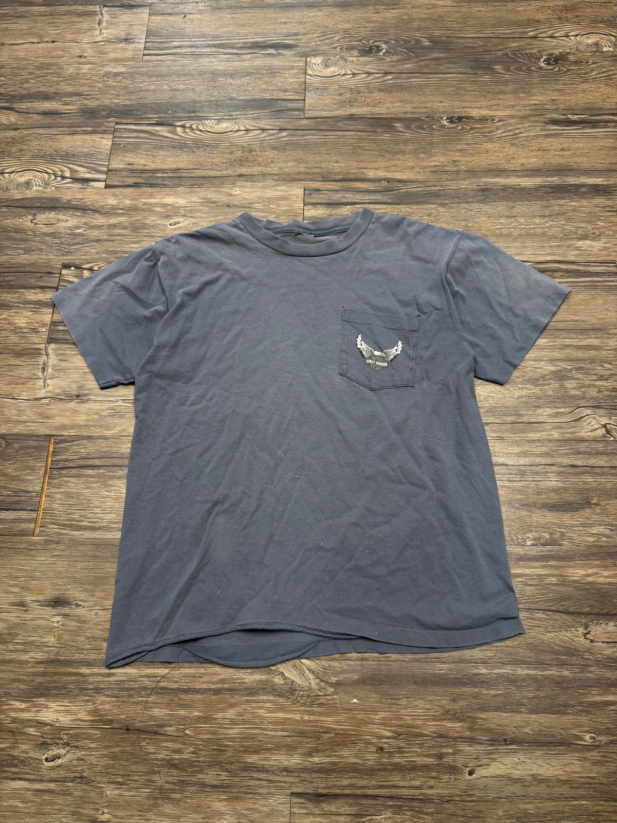 HARLEY DAVIDSON VINTAGE FADED POCKET T-SHIRT (M)