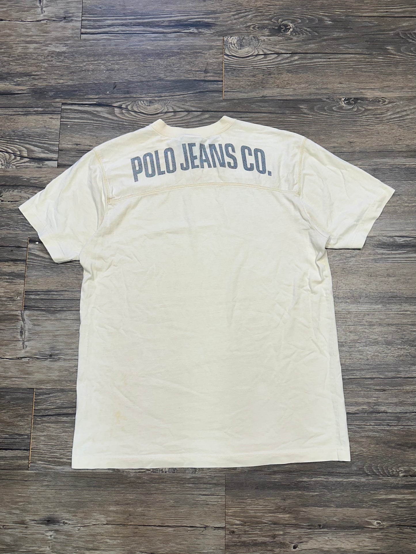 POLO JEANS RL-67 TEXT T-SHIRT (SMALL)