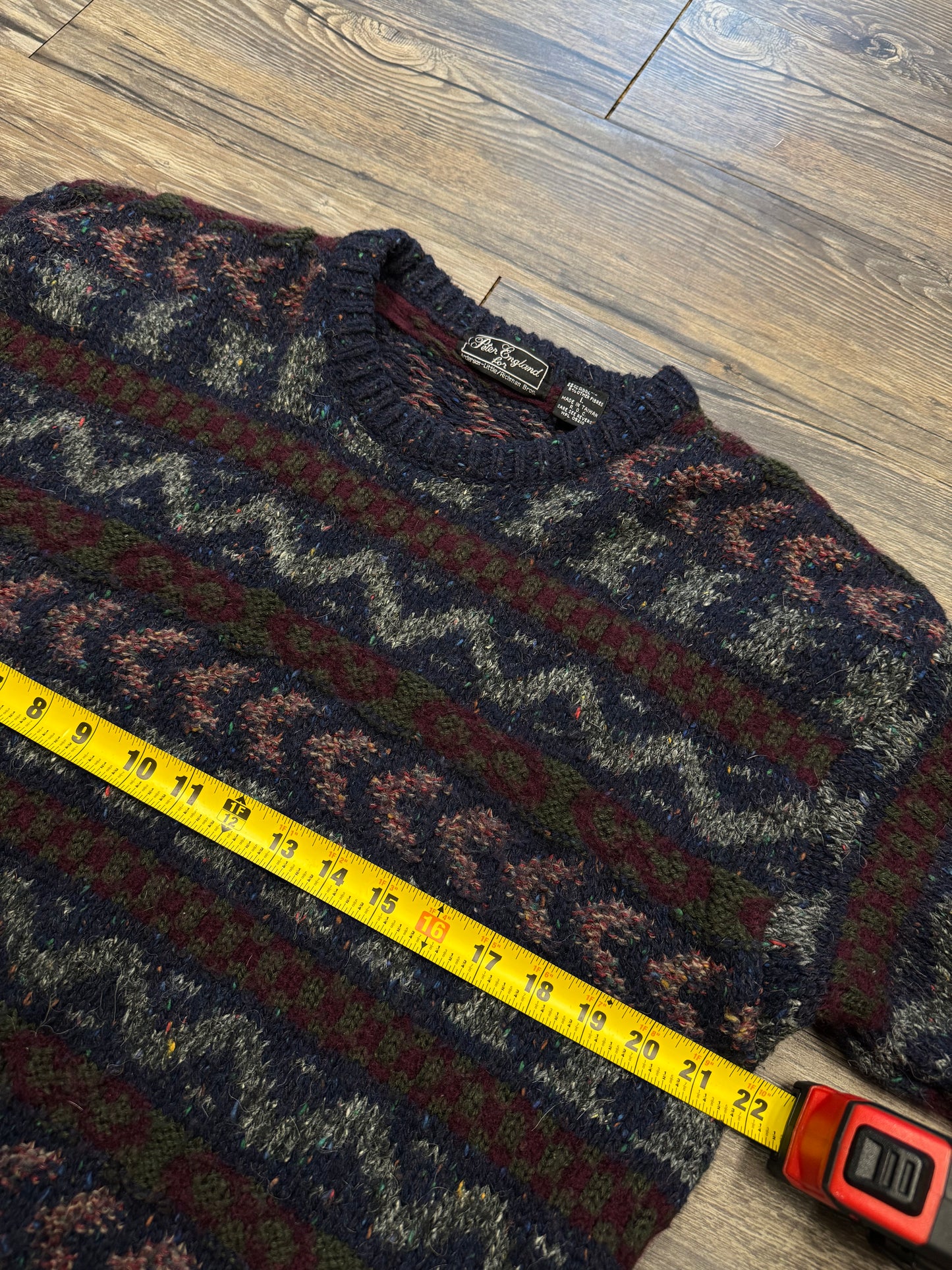 VINTAGE FISHERMAN KNIT SWEATER (L)