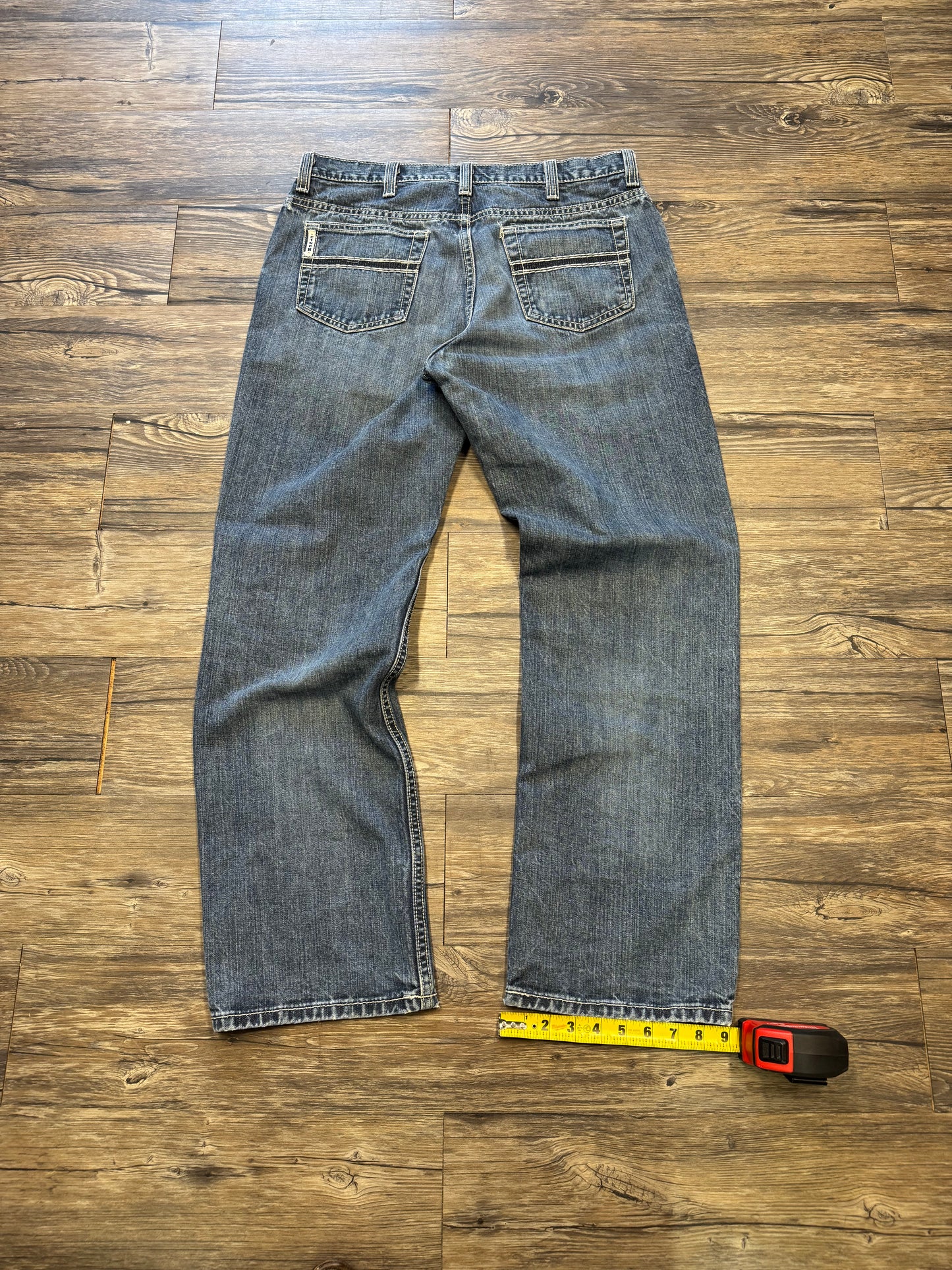 CINCH UP BOOTCUT Y2K JEANS (34x32)