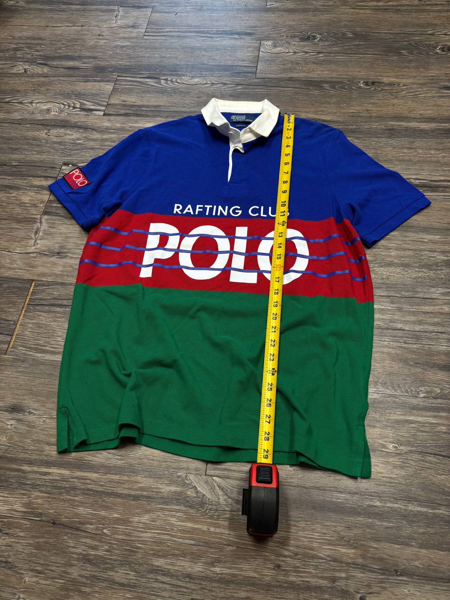 POLO RALPH LAUREN 90s HI TECH RAFTING CLUB SHIRT (L)