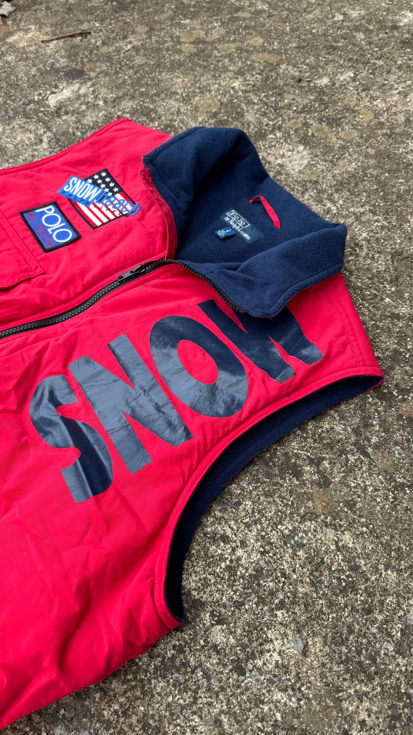 POLO RALPH LAUREN SNOW BEACH VEST (L)