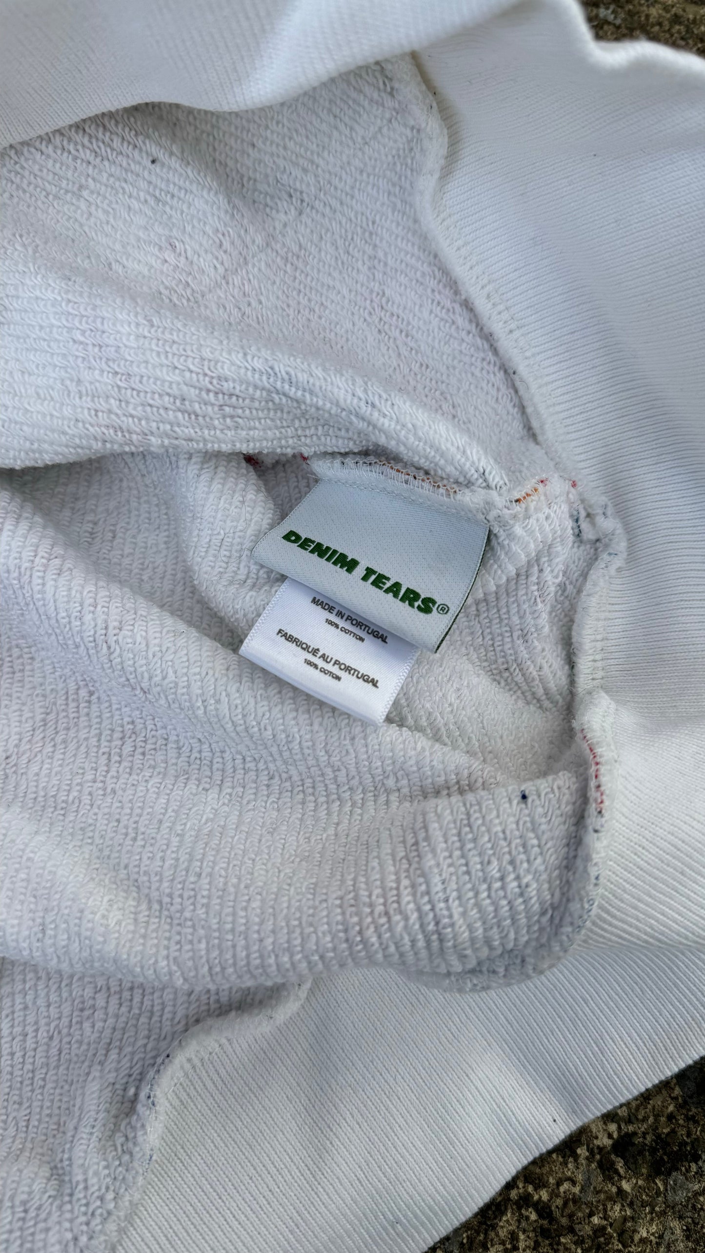 DENIM TEARS AMERICAN FLAG PRINT HOODIE (M)