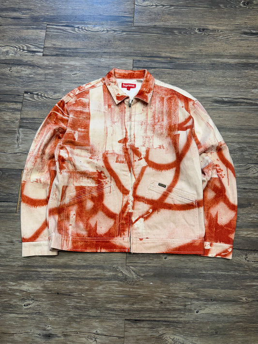 SUPREME X CHRISTOPHER WOOL DENIM WORK JACKET (S)
