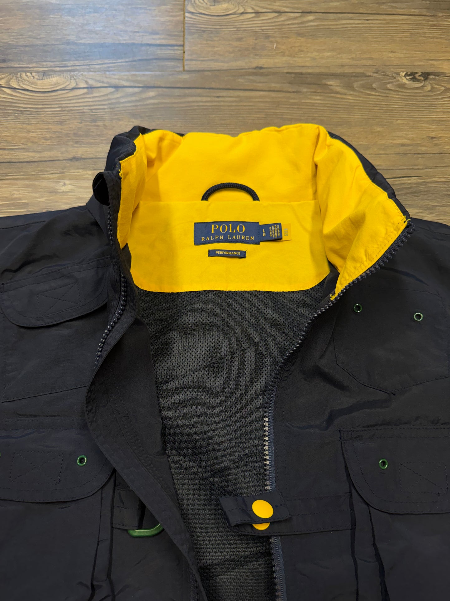 POLO RALPH LAUREN HI TECH UTILITY YACHT VEST (L)