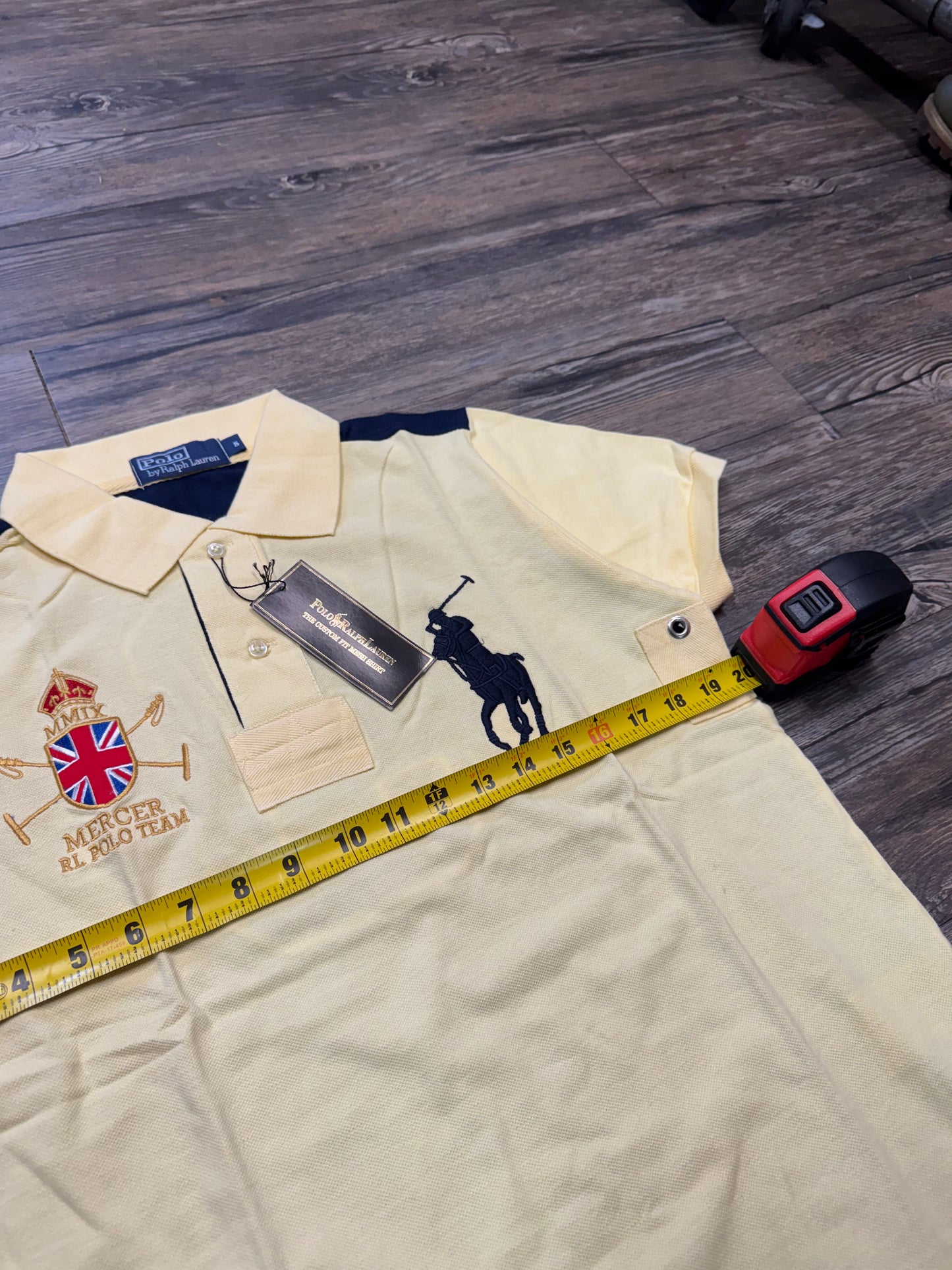 RALPH LAUREN BIG PONY 2-TONE POLO (M)