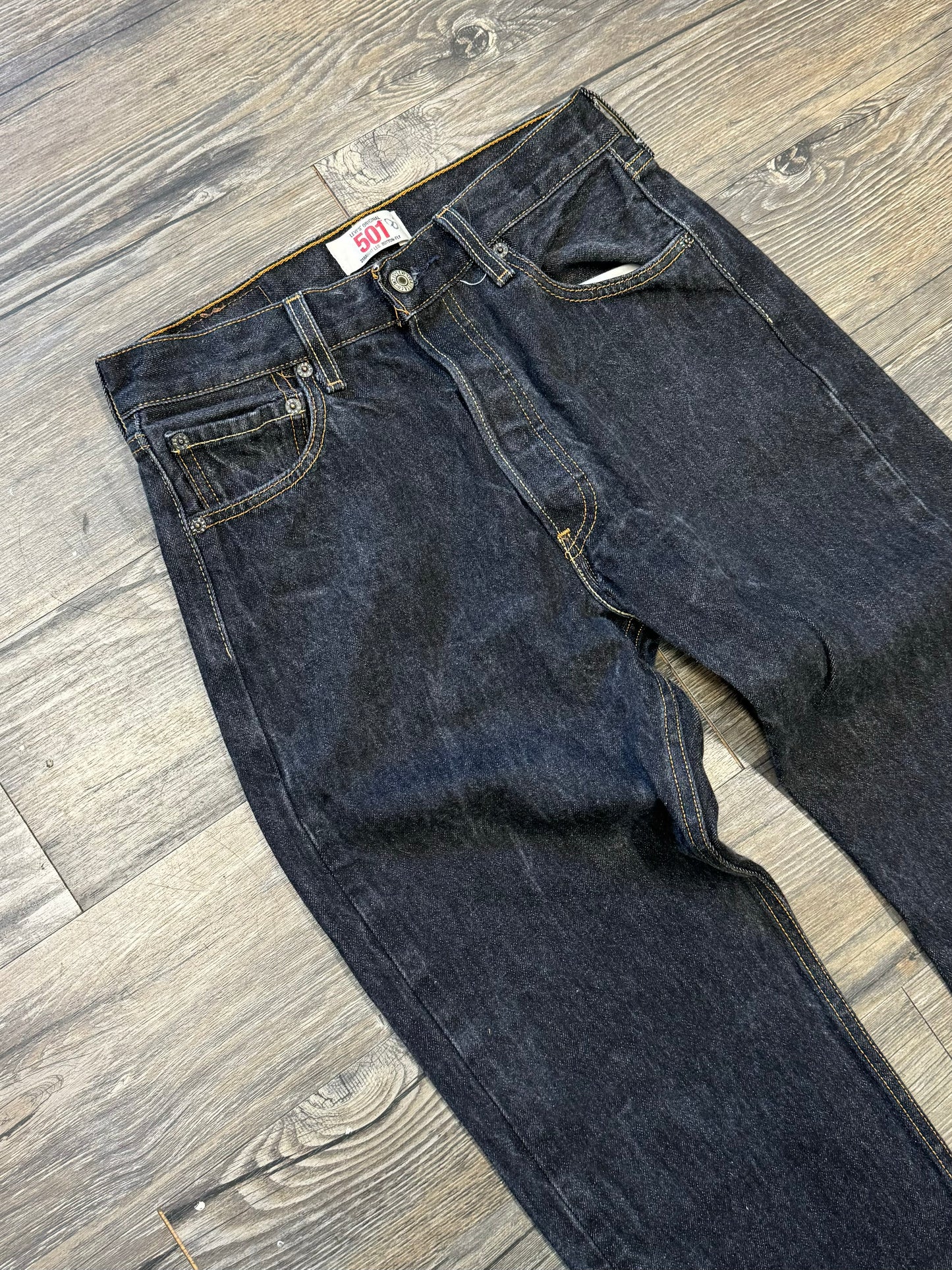 LEVI 501 BLACK WASH (29x30)