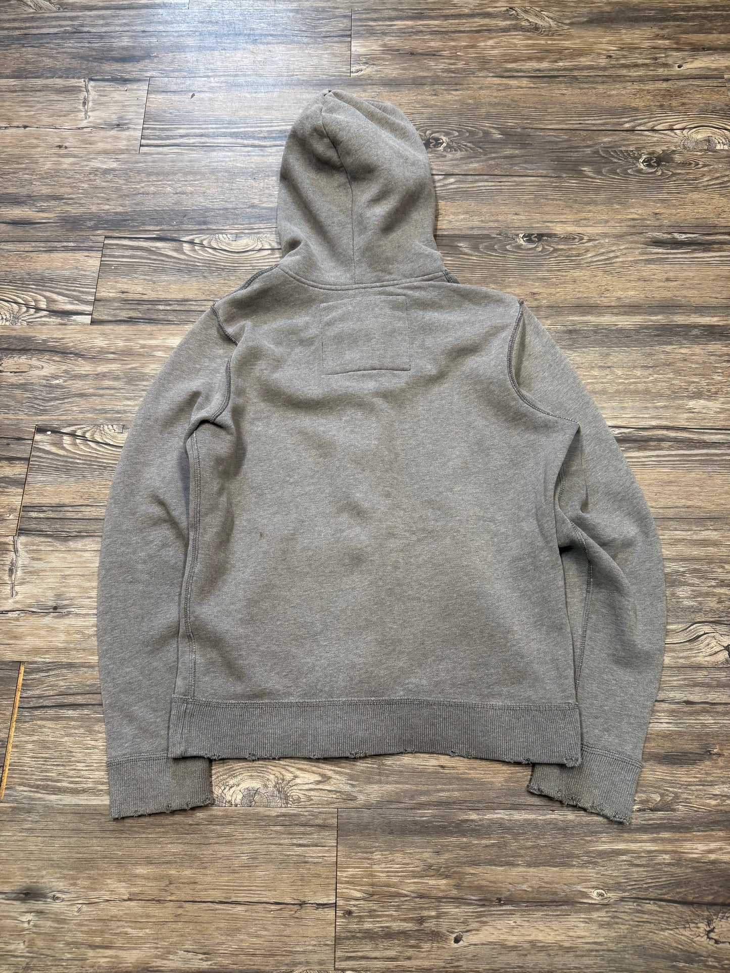 ABERCROMBIE & FITCH ‘BIG F’ EMBROIDERED ZIP UP HOODIE (S)