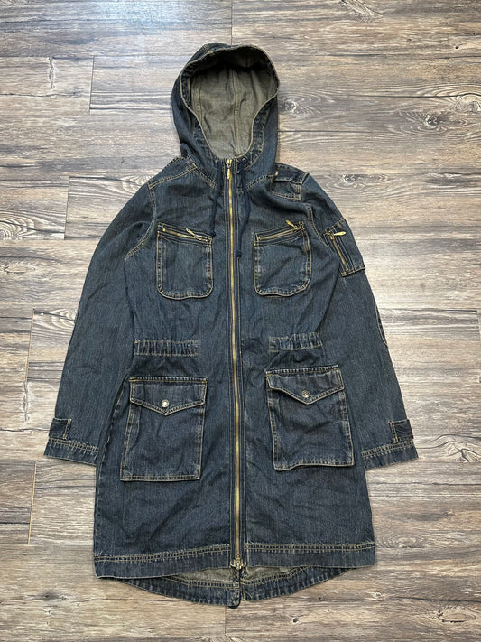 Y2K NO BOUNDARIES DENIM ZIP-UP JACKET (LARGE)