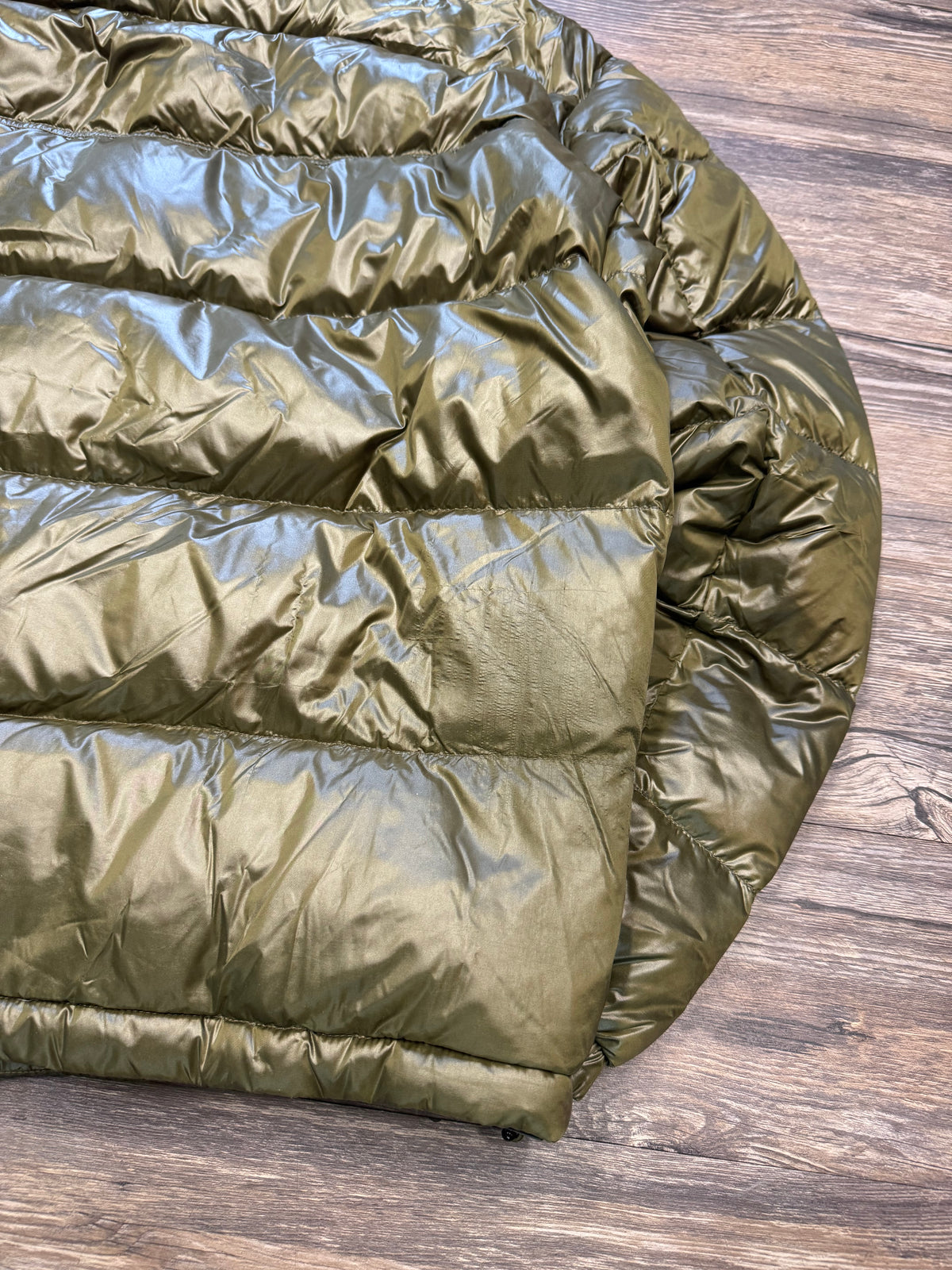 POLO RALPH LAUREN MILITARY GREEN PUFFER JACKET (M)