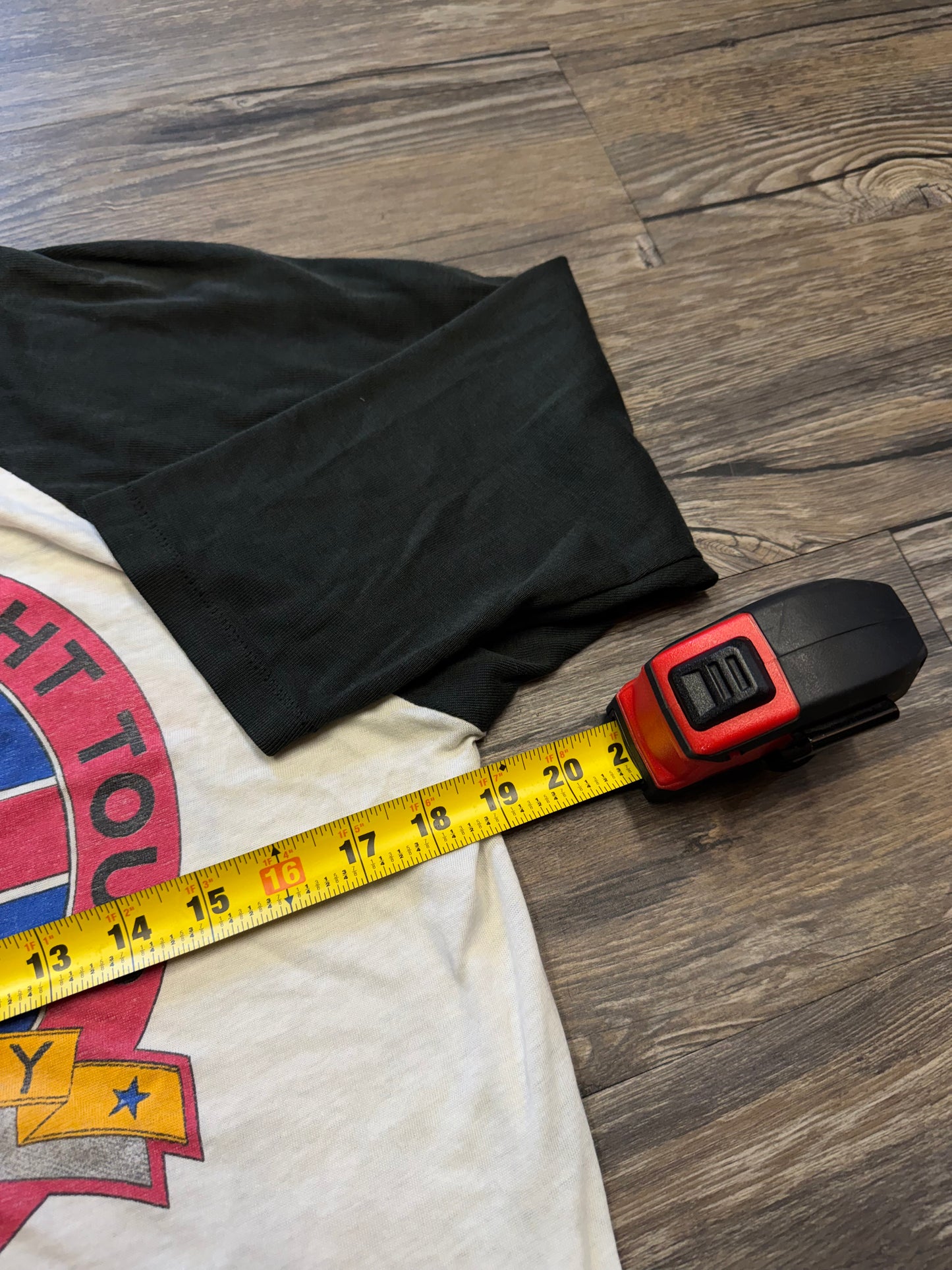 VINTAGE 1989 THE WHO 25TH ANNIVERSARY BASEBALL T-SHIRT