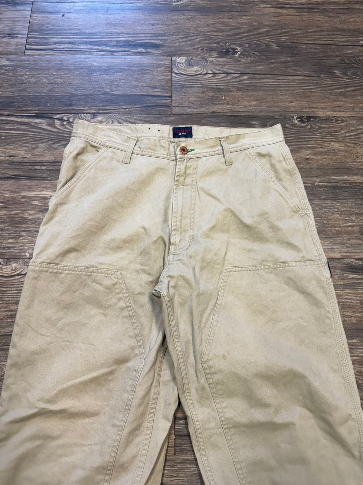 TOMMY HILFIGER DOUBLE KNEE KHAKI PANTS (32)