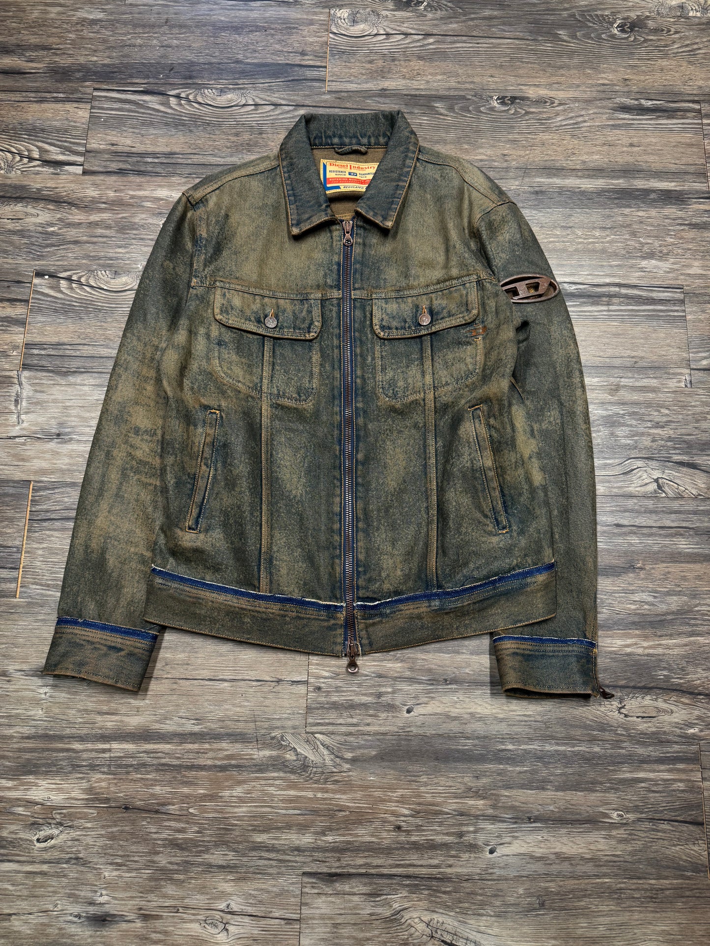 DIESEL SSENSE EXCLUSIVE MUDWASH JEAN JACKET (L)