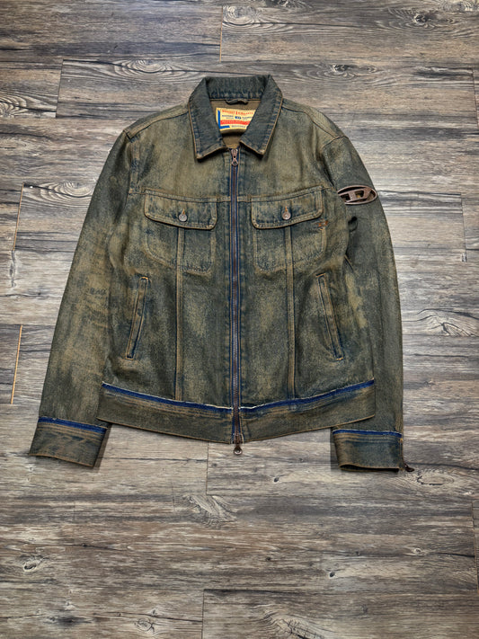 DIESEL SSENSE EXCLUSIVE MUDWASH JEAN JACKET (L)